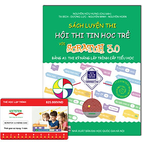 Combo khóa học lập trình Scratch 3.0 Nâng cao và sách luyện thi tin học trẻ cấp Tiểu học