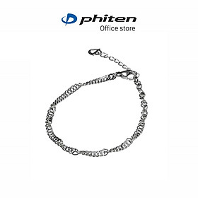 Vòng tay Phiten titanium twist 16+3cm XJE37000
