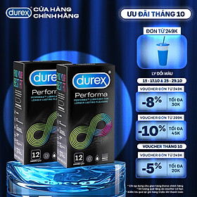 Combo 2 Bao cao su Durex Performa 12 bao