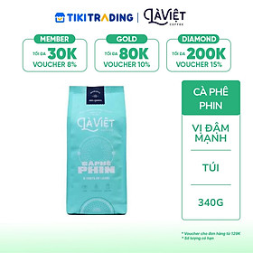 Cà Phê Bột Là Việt Cà Phê Phin 100% Arabica 340G Vị Đậm, Mạnh