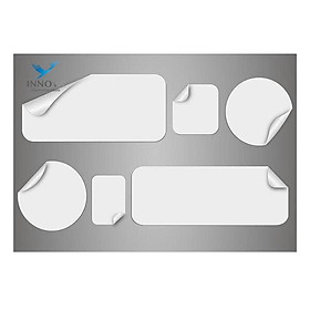 Xấp 50 tờ Decal giấy cho máy in lazer (đế trắng) khổ 320x320