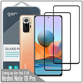 Mua Bộ 2 miếng cường lực GOR Full 2.5D cho Redmi Note 10 Pro 4G - Hàng nhâp khẩu