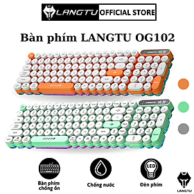 Mua Bàn Phím Bluetooth Giả Cơ OG102 Kèm Chuột Máy Tính Có Đèn Led Hàng Chính Hãng