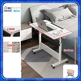 Mua Bàn Làm Việc Ngồi Giường   Bàn Học Sinh Thông Minh Gấp Gọn  Nâng Hạ Chiều Cao Có Bánh Xe Di Động Size 60x40cm