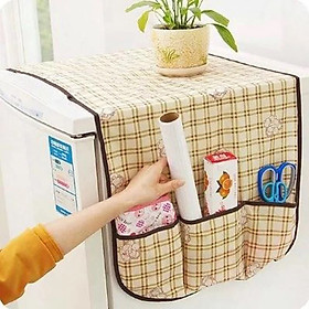 Mua Tấm trùm tủ lạnh có nhiều ngăn đựng đồ - màu ngẫu nhiên
