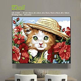 Mua Tranh treo tường tự tô màu số hóa DALI Tranh Thú Cưng DV009