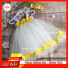 Váy công chúa cho bé 1 tuổi / 5 tuổi Váy trắng cho bé gái