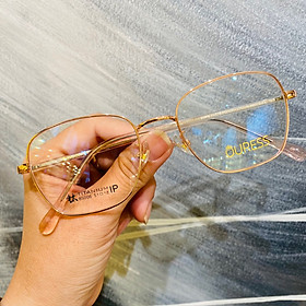 Gọng kính cận 85006 chất liệu titan thời trang mắt kính OURESS nam nữ siêu nhẹ siêu bền