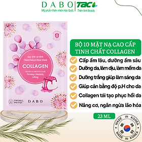 Bộ 10 miếng đắp mặt nạ tinh chất collagen cao cấp – dabo i need nature collagen
