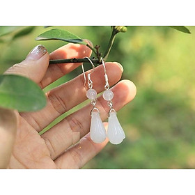 Bông tai Ngọc lan trắng (BT073)