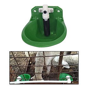 Automatic Waterer Bowl, Livestock Trough Dispenser Feeder for Dog Piglet Horse , Green