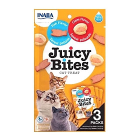 SNACK BÁNH THƯỞNG DẠNG MỀM INABA JUICY BITES CHO MÈO