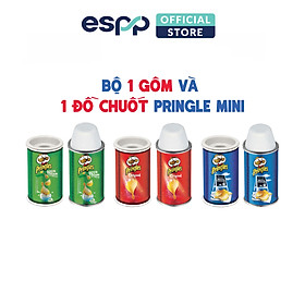 Combo đồ chuốt và gôm hình hủ khoai Pringle chất liệu kim loại - Helix