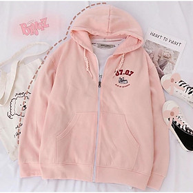  Áo Hoodie - Áo Khoác Nỉ Nam Nữ Dây Kéo Unisex Thêu 0707 Cực Hot - Kèm DEAL Sốc ( có ảnh thật )