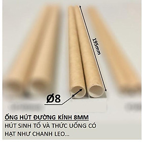 Mua (100 Cái) Ống Hút Giấy Dùng 1 Lần Các Kích Thước  Sạch Sẽ An Toàn Với Môi Trường