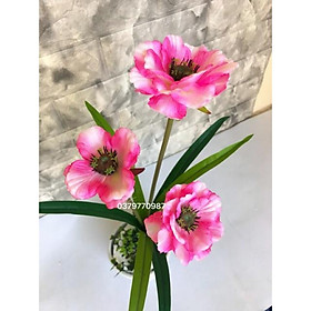 Hoa giả -Cành thược dược 3 bông lá lan