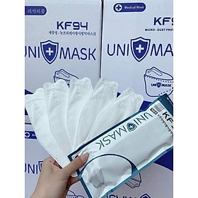 1 thùng 300 chiếc khẩu trang KF94 UNI MASK chống bụi mịn và kháng khuẩn theo công nghệ Hàn Quốc