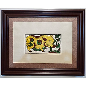 TRANH DÂN GIAN ĐÔNG HỒ - LỢN ĐÀN - LỢN RÁY