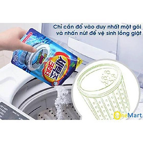 Combo 2 Gói Bột Tẩy Lồng Máy Giặt Hàn Quốc 450Gr - gói tẩy khử khuẩn làm trắng lồng giặt