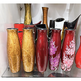 Mua Bình Hoa Sơn Mài Cao Cấp Thanh Bình Lê size 24.5x9 cm cắm hoa  trang trí kệ  bàn làm việc  quà tặng ý nghĩa