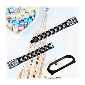 〖Follure〗Replacement Diamonds Stainless Steel Watch Band Bracelet For Xiaomi Mi Band 3/4