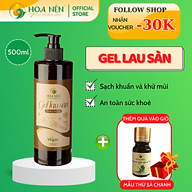 Gel lau sàn thảo mộc 500ml - Hoa Nén - vegan- Đuổi muỗi, an toàn sức khoẻ