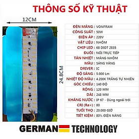 Mua Bóng LED máng 12v-16w  220v- 40w  50w  60w sáng vàng hoặc trắng