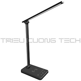 Đèn Bàn Học LED Đọc Sách Làm Việc Chống Cận Bảo Vệ Mắt - Cảm Ứng 5 Cấp Độ Điều Chỉnh  - Điều Chỉnh Vùng Sáng - Gấp Gọn Tiện Lợi  - Màu Đen - Tích Trữ Pin 