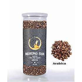 Cà phê hạt rang Mekong Sun  -  Loại Arabica  Nguyên Chất , Hủ 340g