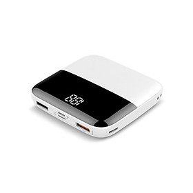 Pin Sạc Dự Phòng Mini Hỗ Trợ Sạc Nhanh 37Wh 10.000 mAh 2 cổng USB và 1 cổng Type-C -PowerBank US05(Siêu nhỏ gọn, Output 2 port USB & 1 port Type-C, công suất 37Wh, LED báo dung lượng) - Hàng Chính Hãng