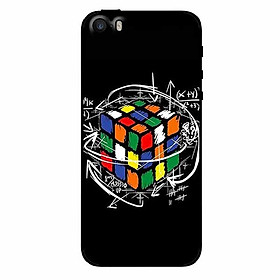 Ốp lưng in cho Iphone 5/ 5s/ 5se Rubik Toán Học