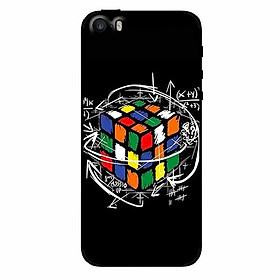 Ốp lưng in cho iphone 5/ 5s/ 5se rubik toán học