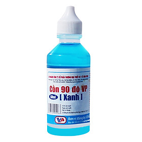 Cồn 90 Độ VP (Xanh) (60ml / Lốc 10 Chai)