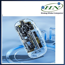 Chuột không dây  X5 thiết kế trong suốt mới lạ kết nối bằng chip USB 2.4G với dung lượng pin lên đến 500mAh