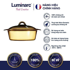 Mua Nồi thuỷ tinh 1L Luminarc Blooming Amberline - LUBLH6721