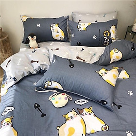 Set Cotton Poly 4 Món Mèo Mập Siêu Đáng Yêu