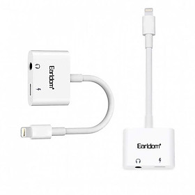 Tech Zone 19 Jack Chuyển Lightning 2 in 1 ( 2 Cổng Lightning + Jack 3.5 ) EarlDom OT16-Hàng chính hãng