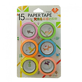 Băng keo giấy 15mm x 5m Paper Tape