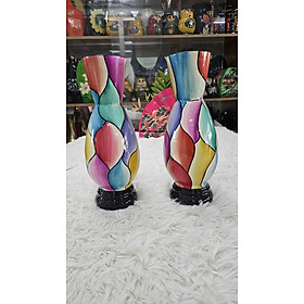 Bình Hoa Sơn Mài - Mã B08 | Size 30x12 cm | Thiết Kế Tối Giản – Sang Trọng & Tinh Tế