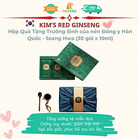 Hộp Quà Tặng Trường Sinh của nền Đông y Hàn Quốc Kim's Red Ginseng Ssang Hwa (30 gói x 10ml)