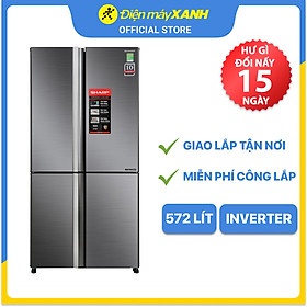 Mua Tủ lạnh Sharp Inverter 572 lít SJ-FX640V-SL - Hàng chính hãng - Giao toàn quốc