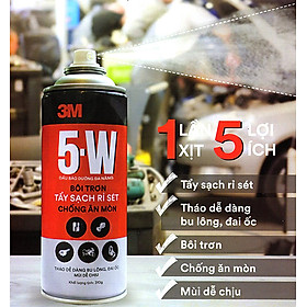 Chất Tấy Rửa, Bôi Trơn, Chống Rỉ Sét 3M 5 Way (400ml)