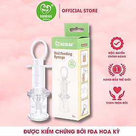 Dụng cụ uống thuốc, ăn sữa cho bé Haakaa. Chất liệu silicone cao cấp. Không chứa BPA, PVC và phthalate