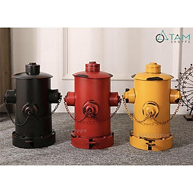 Mua Thùng rác sắt Vintage hình trụ nước cứu hỏa TR-01