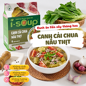 Isoup Viên Canh Cải Chua Nấu Thịt Ăn Liền Sấy Thăng Hoa 84G