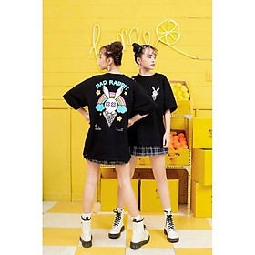 SALE- Áo Thun Tay Lỡ Phom Rộng, Unisex nam nữ 45-80kg, Bad rabit - mẫu áo HOT TREND