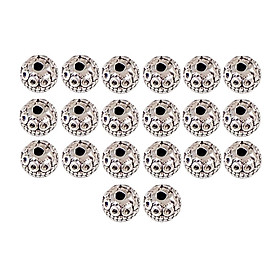 20Pieces Round Beads For DIY Bracelet Necklace Connector Spacer Charm Beads