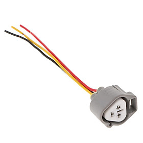 Car Female Headlight Wire Socket Connector Plug 3 Way Headlight Lamp Adapter