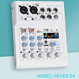 Mixer E4 Bluetooth 88 Hiệu Ứng Âm Thanh, Mẫu Mới Nhất, Chuyên Karaoke, Thu Âm, Livestream