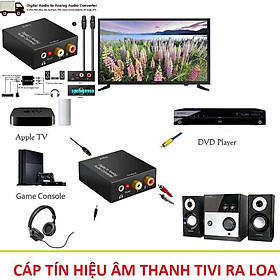 Bộ chuyển đổi âm thanh quang học tivi ra loa amly loại tốt cho chất âm